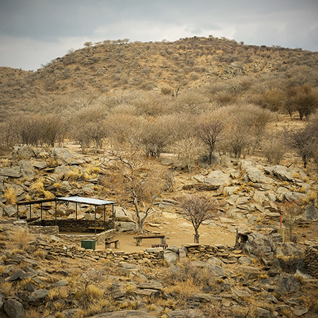 Campingplatz auf der Farm Namibia