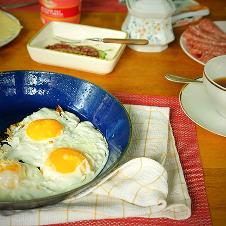 Frühstück auf der Farm Namibia